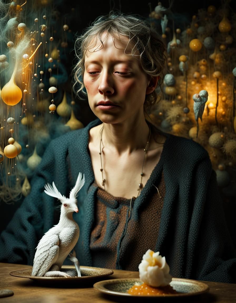 Magical Surreal Biological Forms in Dreamy Photo