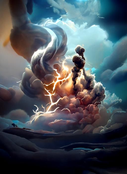 Epic Storm Clouds and Luminous Lightning