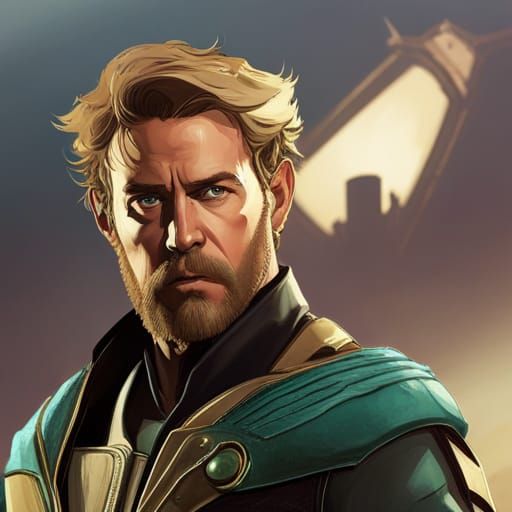 Hyperdetailed Green Arrow Portrait in Art Nouveau Style