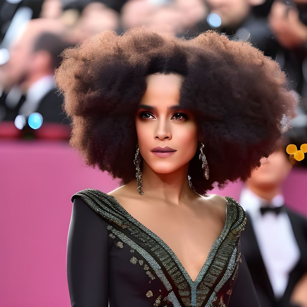 Shimmering Non-Binary Entity with Light Hair