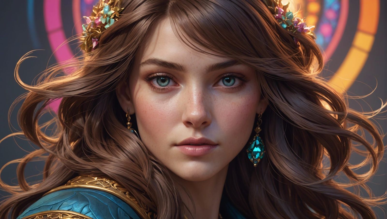 Detailed Portrait with Dynamic Lighting