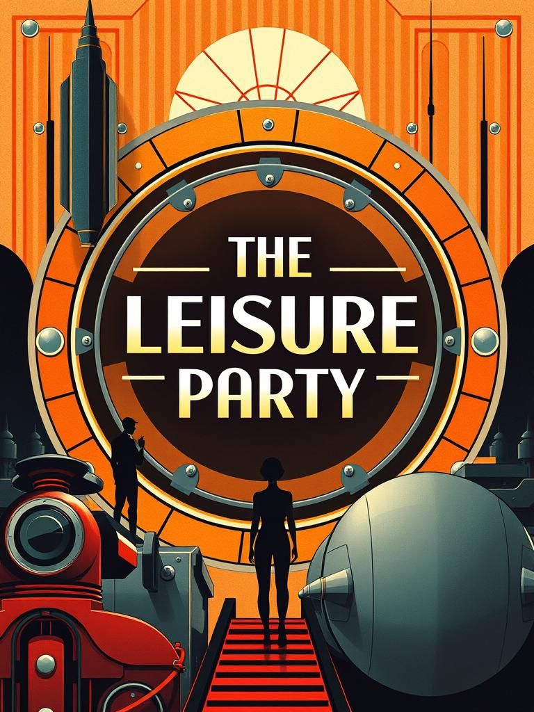 Art Deco Graphic Futurism: The Leisure Party Poster