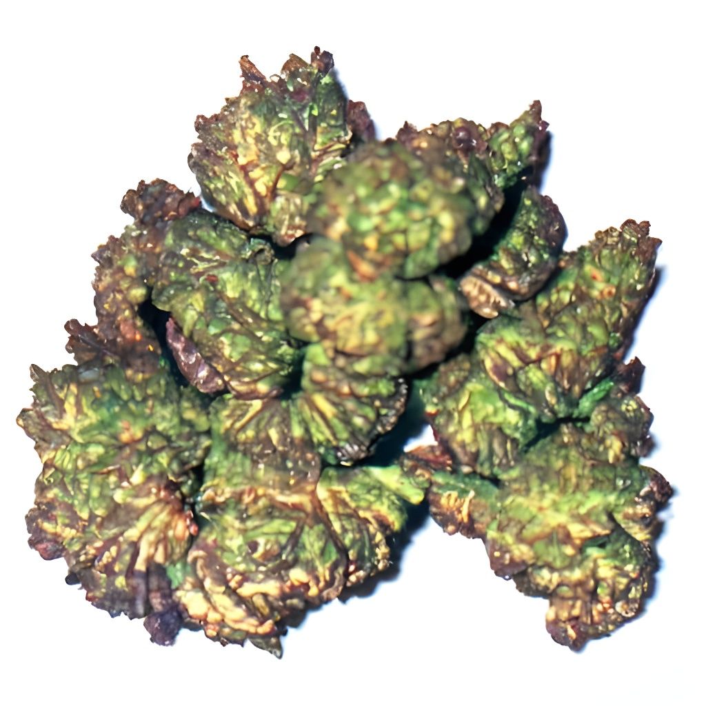 Fractal Marijuana: Detailed Trichrome Weed Nugget