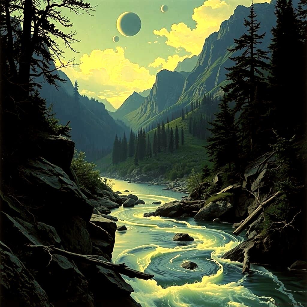 Abstract Vortex of Philosophical Concepts