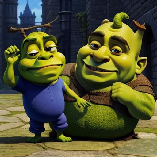 Jerry Seinfeld as Shrek: A Cartoon Fusion