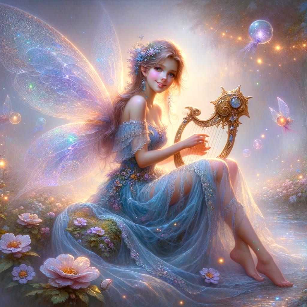 Ethereal Fairy in a Mystical Garden