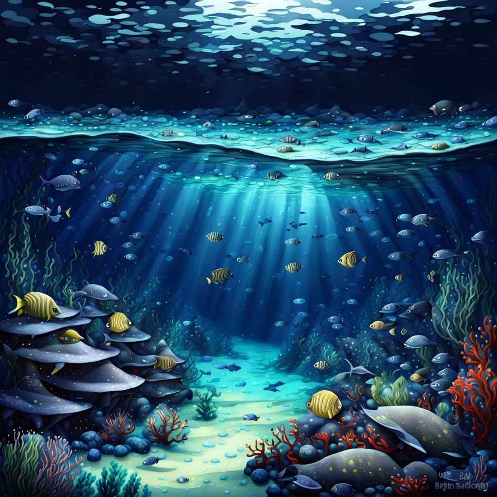 Dark Depths of the Ocean Floor