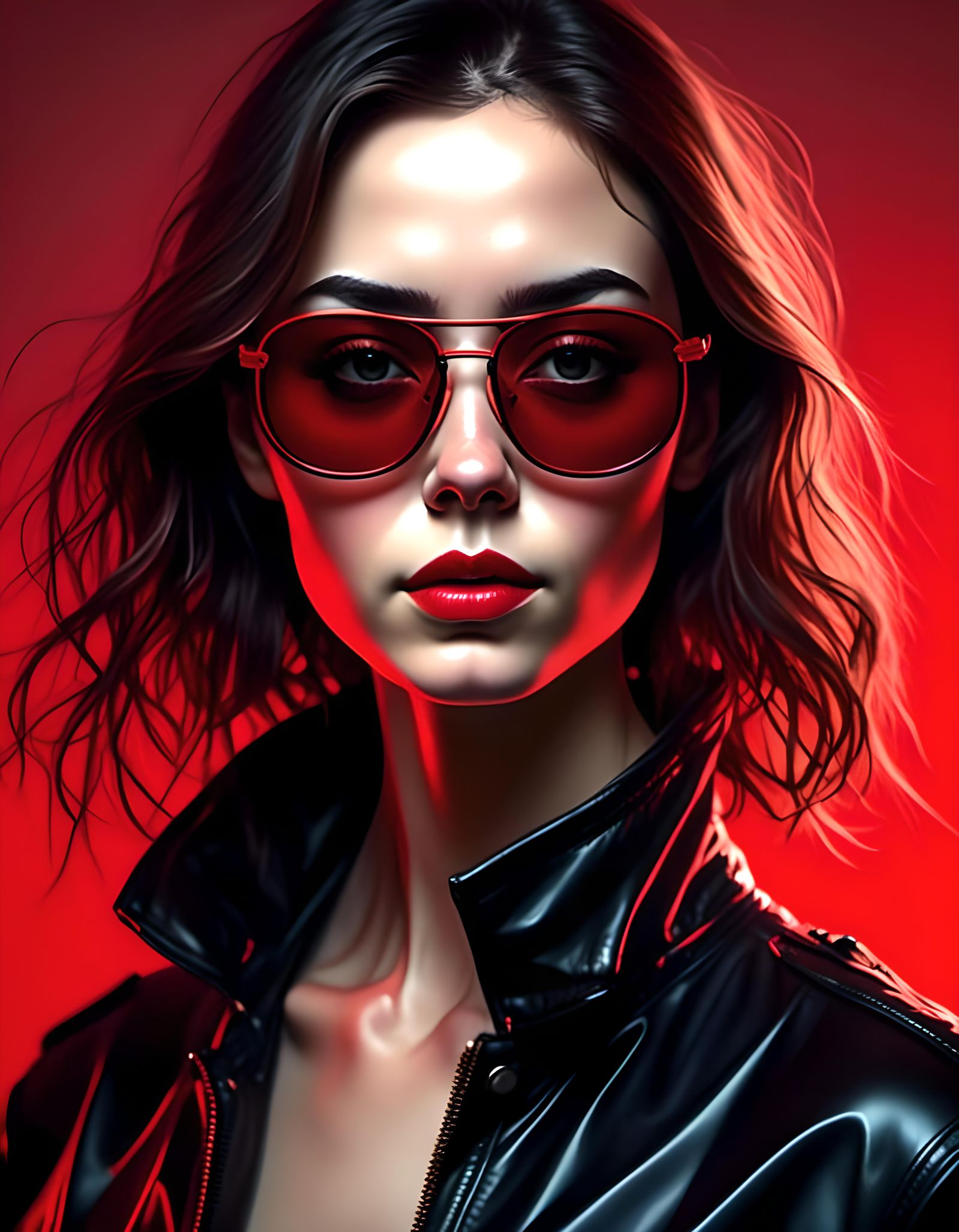 Glasses portrait