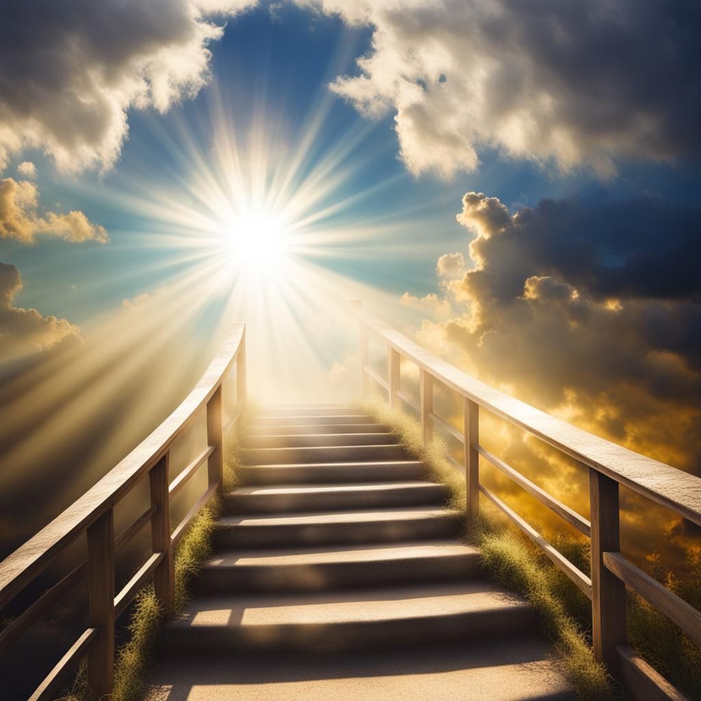Stairway to Heaven in Divine Light