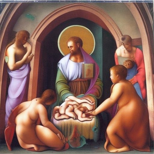 Surreal Journey Inspired by Renaissance Art