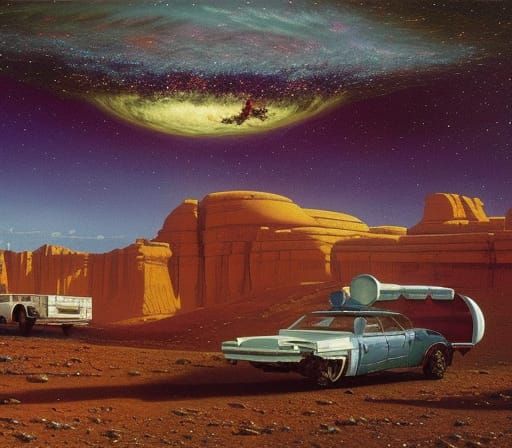 Intergalactic Wild West Highway in Orbit