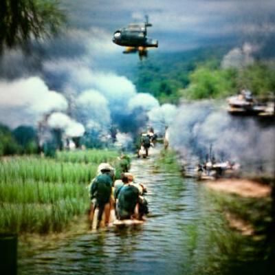 Vietnam War Scene in Film Style