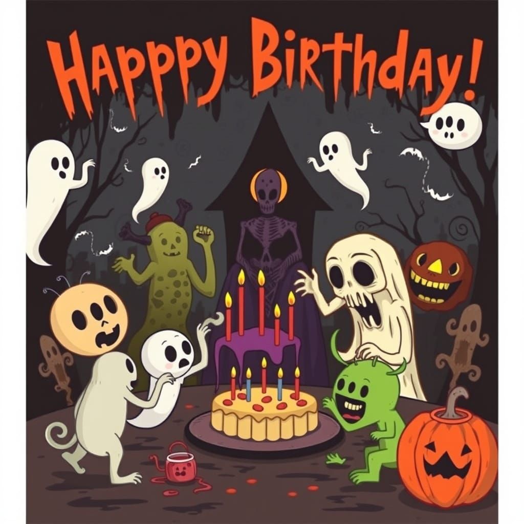 Haunted Birthday Bash: Ghosts, Monsters, and Mischief