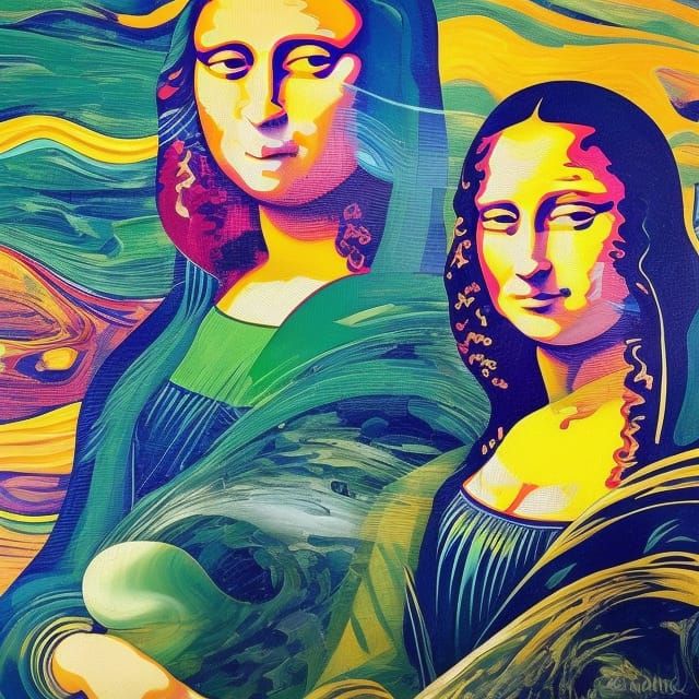Mona Lisa Reimagined: Abstract Expressionism and Oil