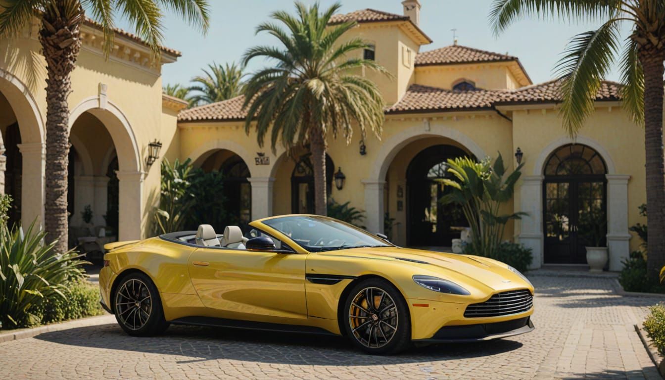 Welcome Home: Aston Martin in Mediterranean Villa
