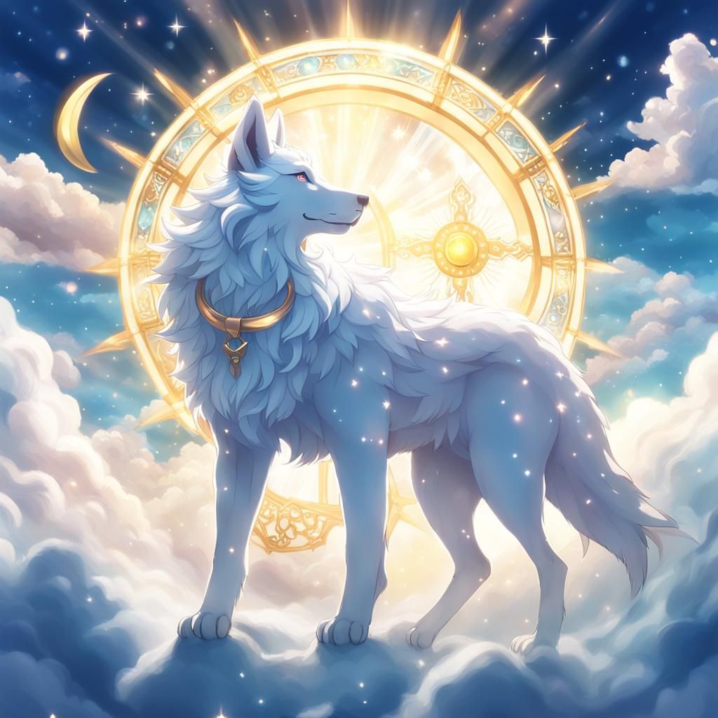 Alpha Wolf in Divine Sunshine