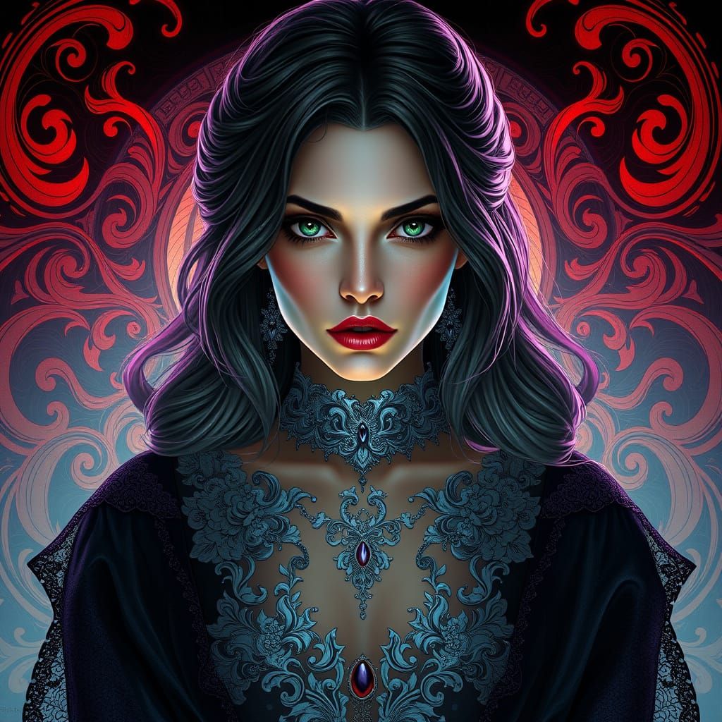 Ethereal Beauty Meets Deadly Allure in Art Nouveau-Inspired ...