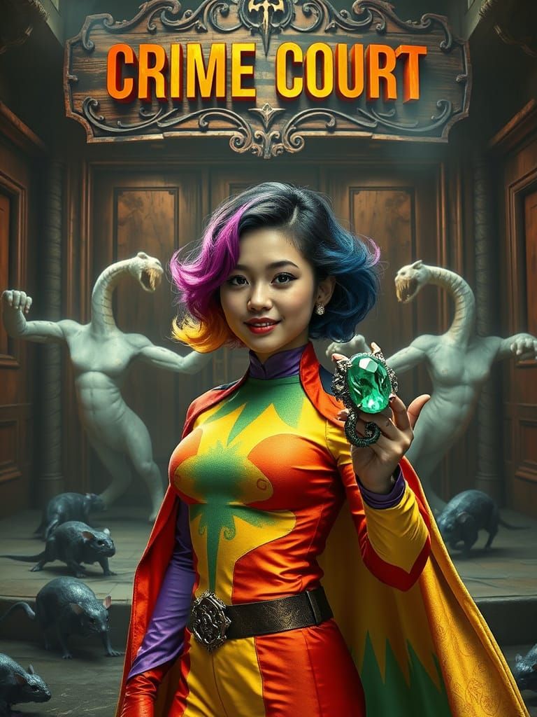 Ancient Emerald dragon ring Beautiful Detailed anime Horror girl picture in the style of Kazuo Umezu. very scary. monste...