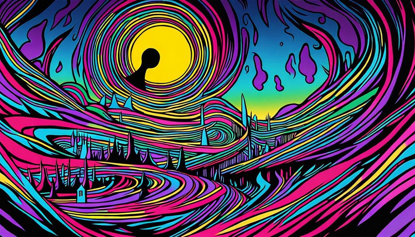 Eerie Ghostly Figure Emerges from Swirling Mist