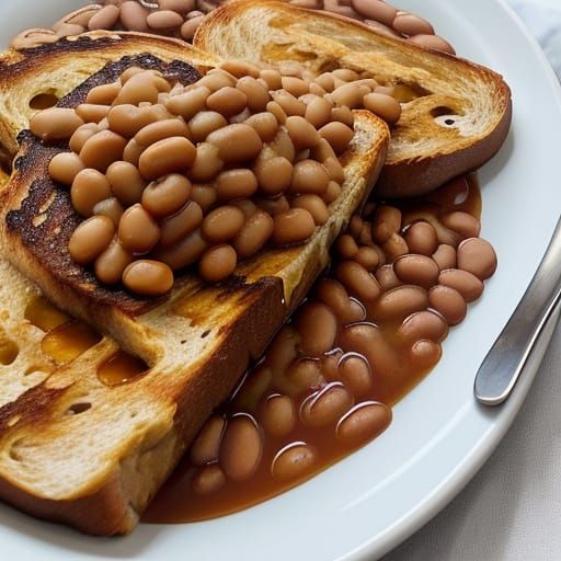 Classic Beans on Toast Breakfast