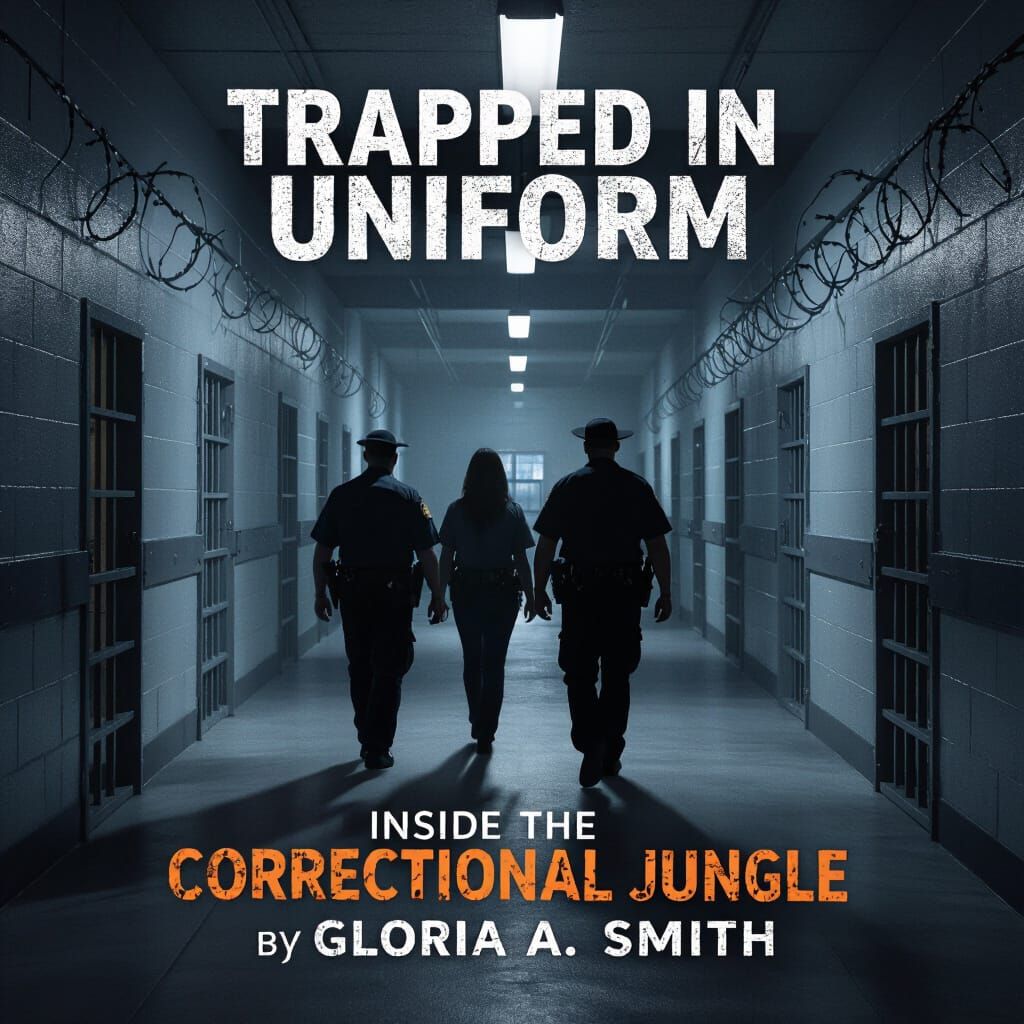 Gritty Book Cover for "Trapped in Uniform: Inside the Correc...