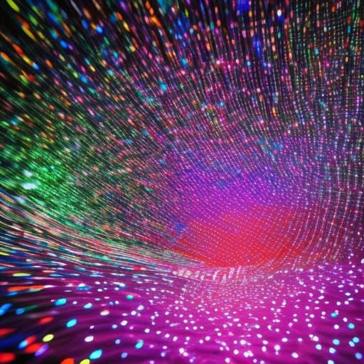 Swirling Vortex of Orbs in Professional Photography Style