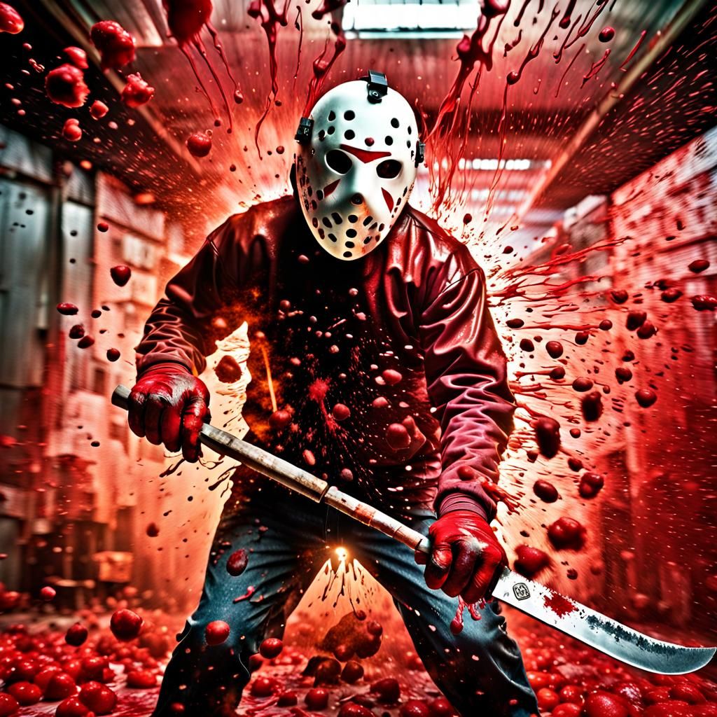 Hyperrealistic Portrait: Jason Voorhees in Jam Factory