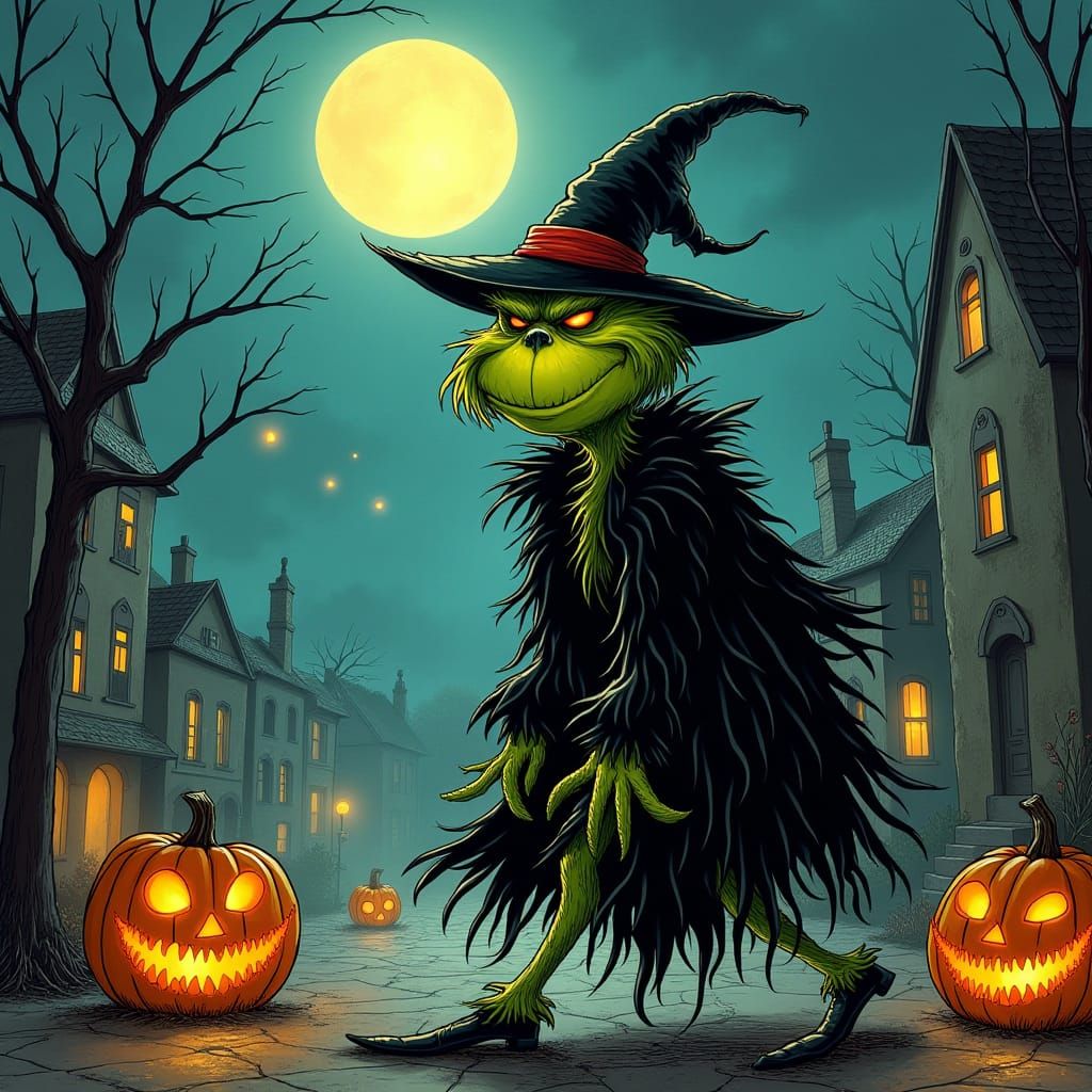The Grinch Plots Halloween Heist in Whoville