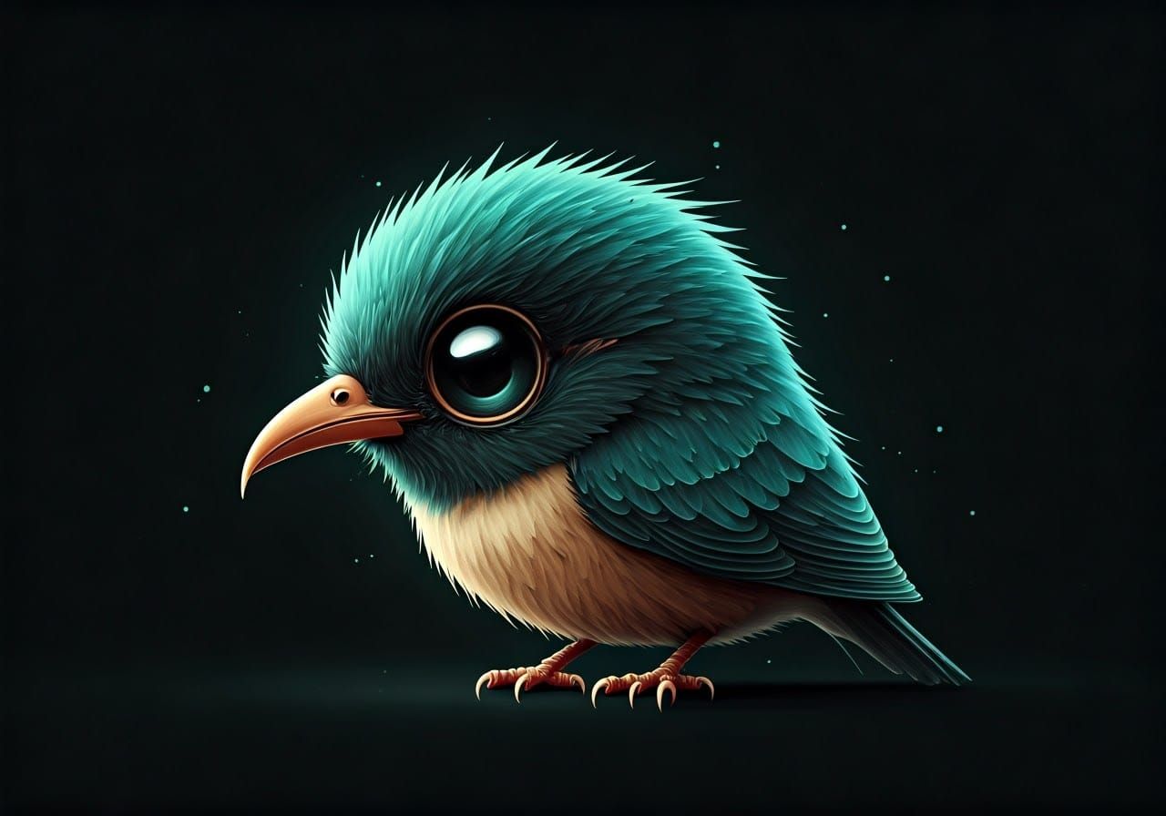 Gothic Glitchcore Birds: A Digital Avian Dream