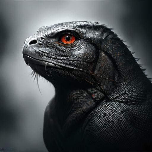 Detailed Basilisk in Hyperrealistic Color