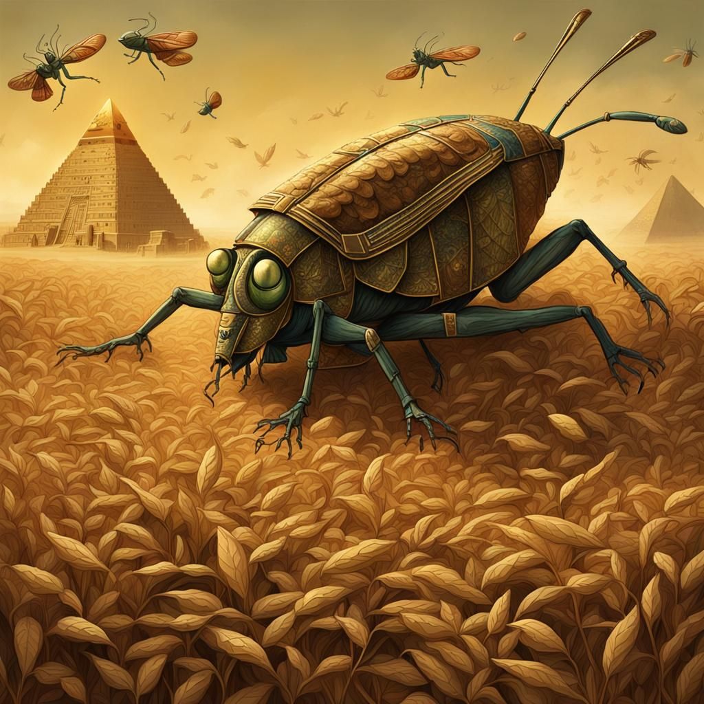 Surreal Ancient Egypt: Plague of Locusts