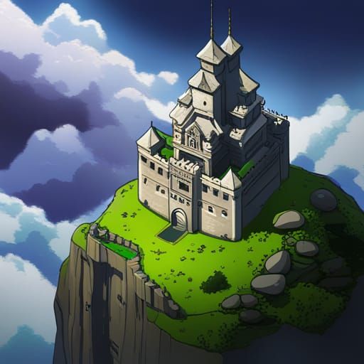 Silver Castle on Mountain: Anime Key Visual