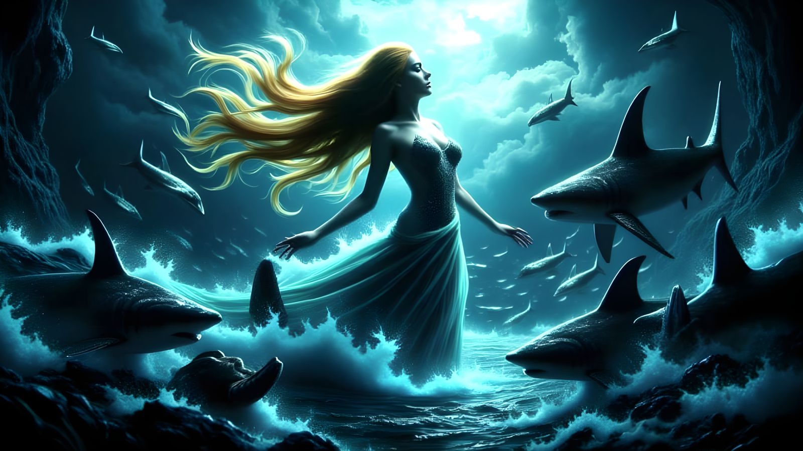 The Queen of the Seas in Cyberpunk Battle