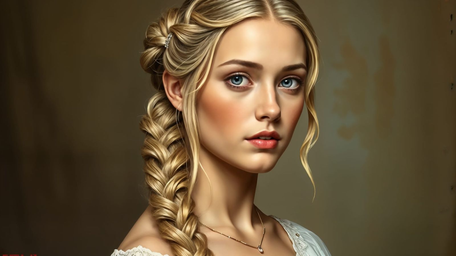 Nordic Princess in Elegant Portrait Style