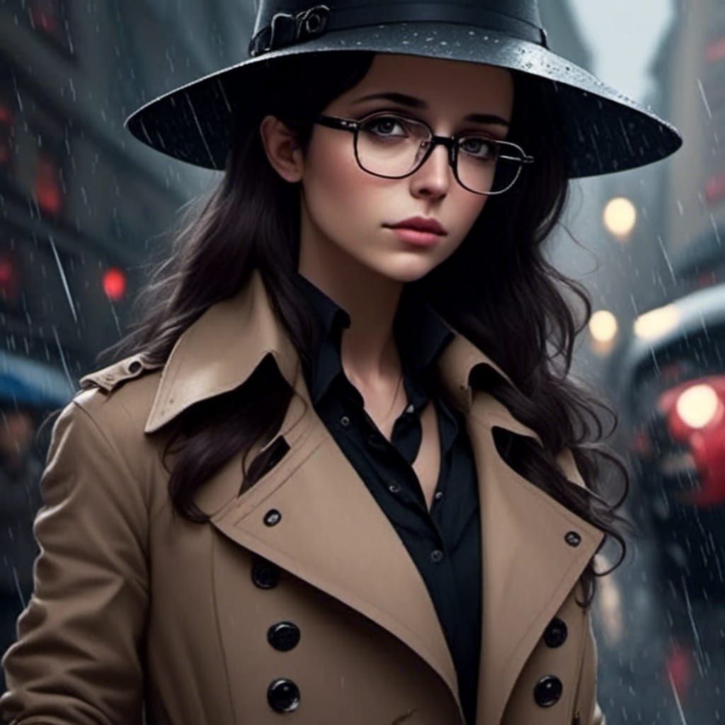 Rainy Detective in the City