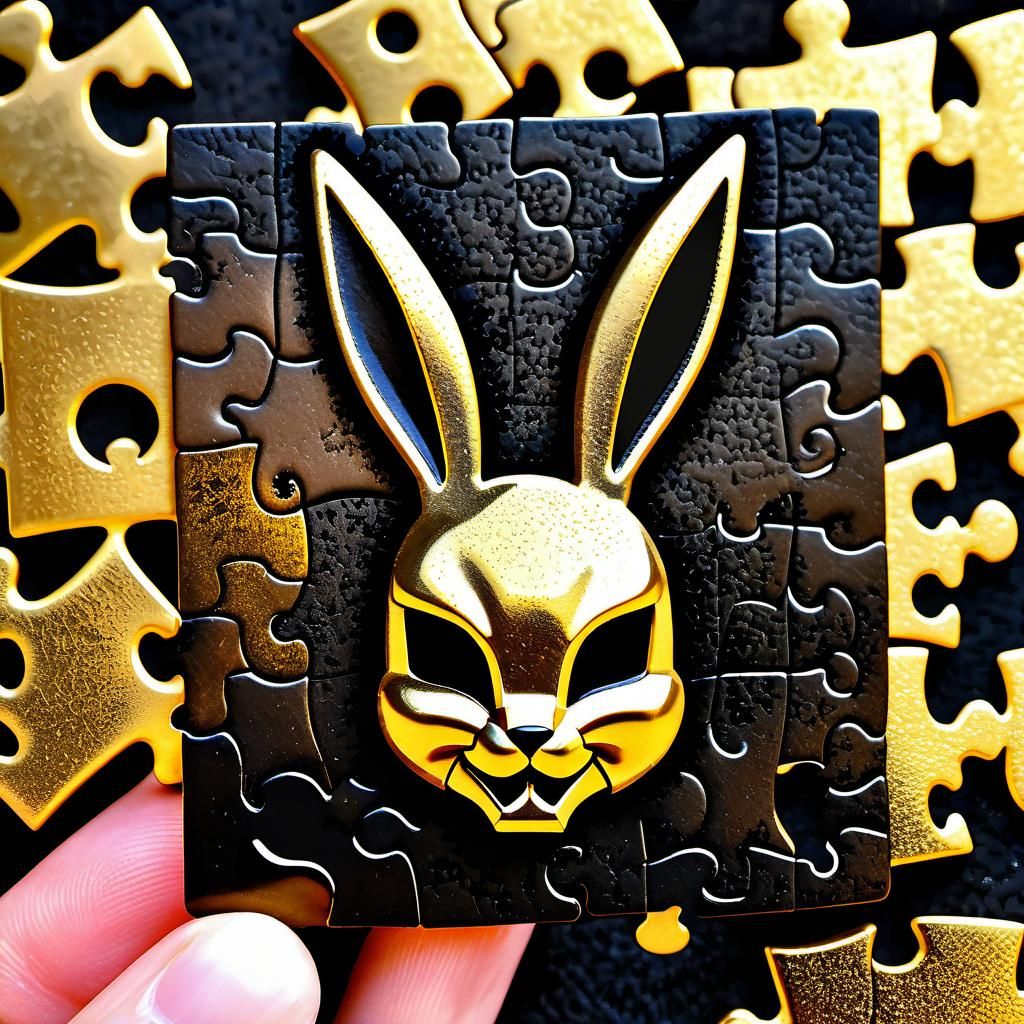 Jigsaw Bunny: Hyperrealistic Puzzle Art