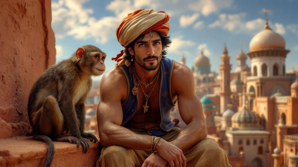 Aladdin as a Real Man in Agrabah
