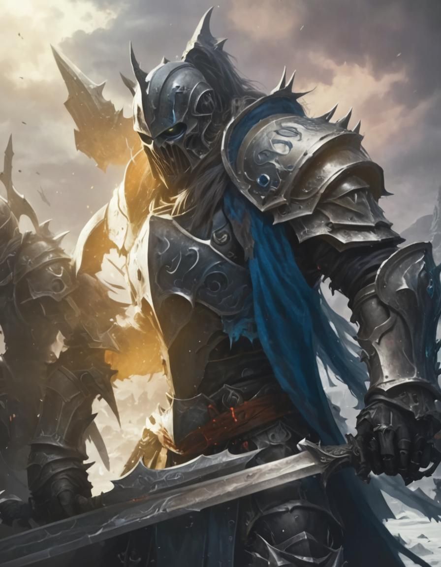 Imposing Death Knight Generated by AI