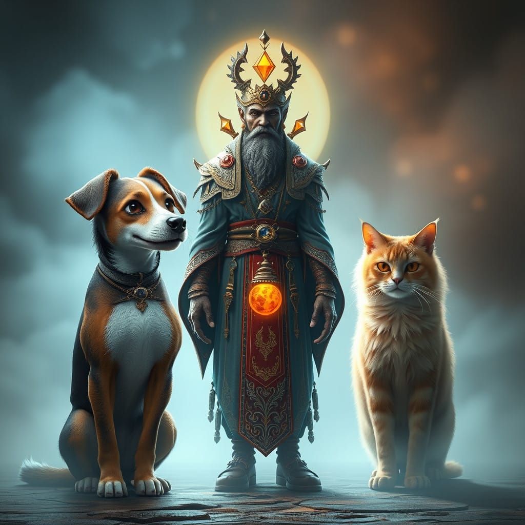 Surreal Translator Connects Dog and Cat in Dreamlike Fantasy...