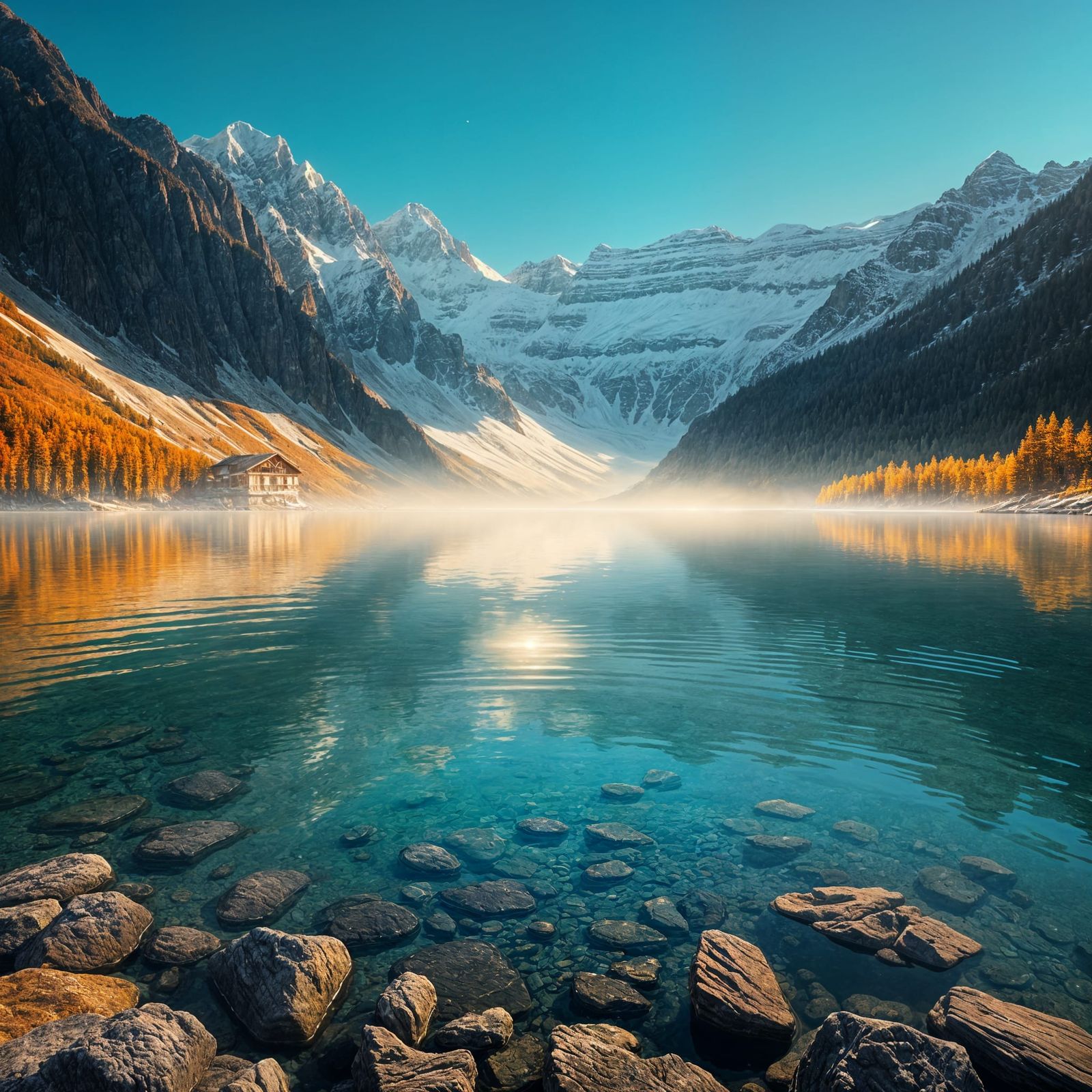 Mountain Serenity: A Peaceful West Virginia Lake Scene
