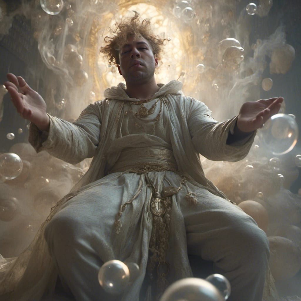 Ethereal Wraith in Mystical Realm: Fantasy Concept Art