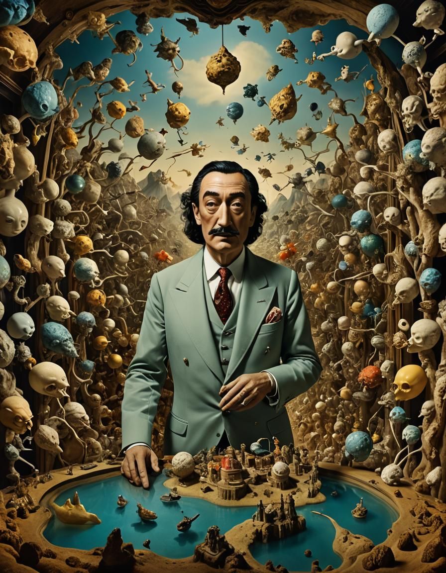 Surreal Hallucinatory Nightmare: A Hyperdetailed Masterpiece