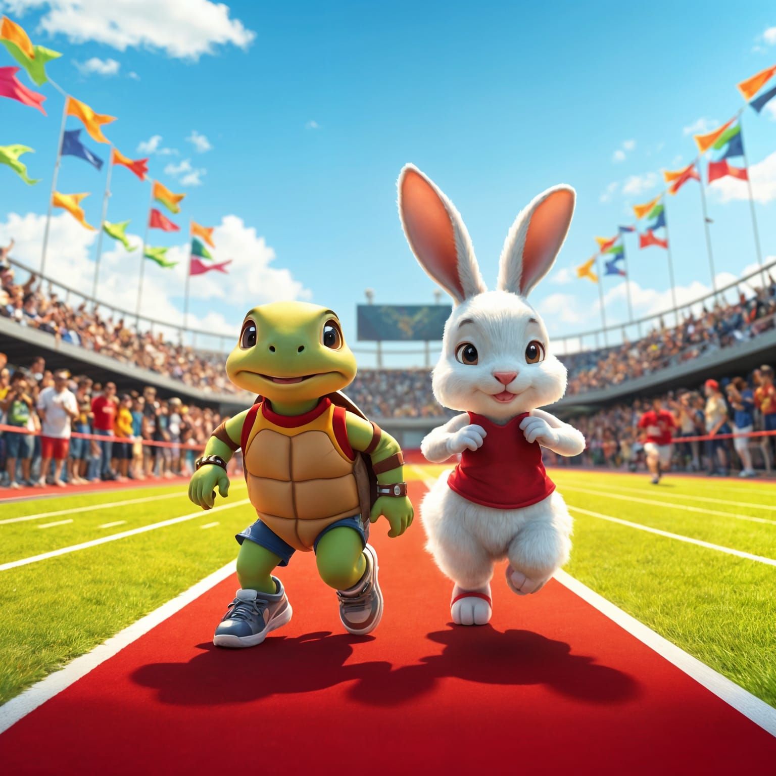 Adorable Disney-Inspired Friends Compete in a Thrilling Hare...