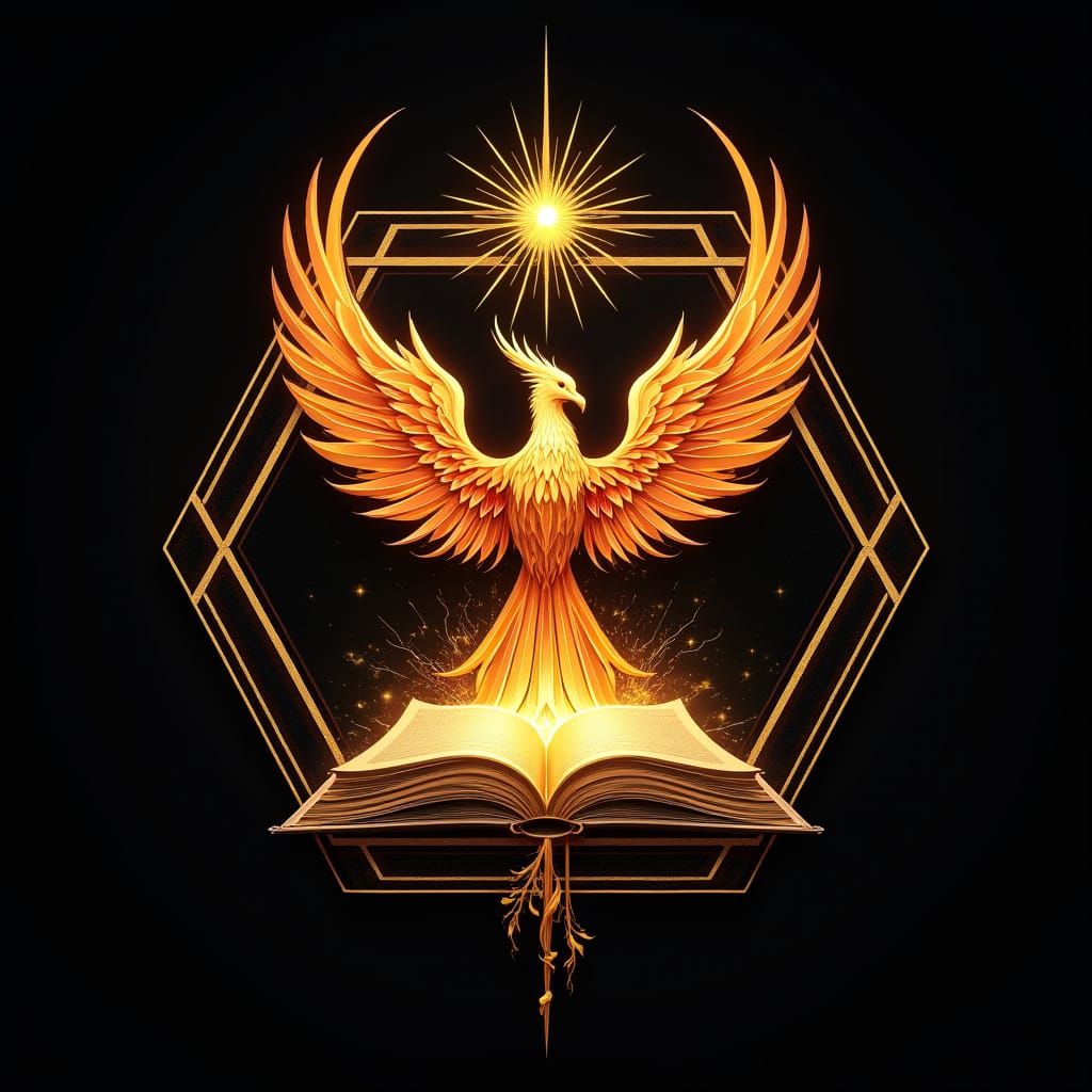 Golden Phoenix Sigil of Enlightenment