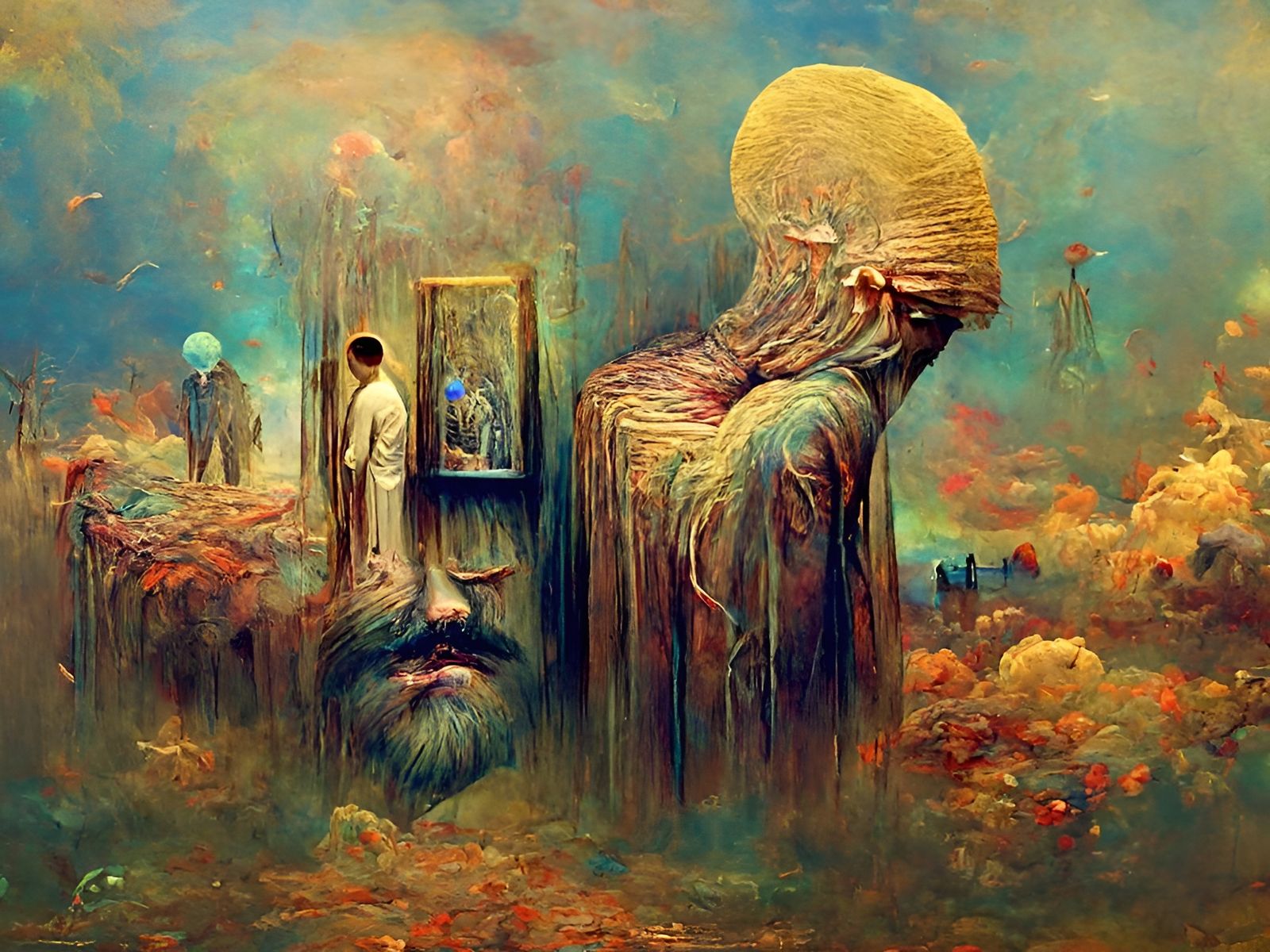 Surreal Landscape Inspired by Čiurlionis and Beksinski