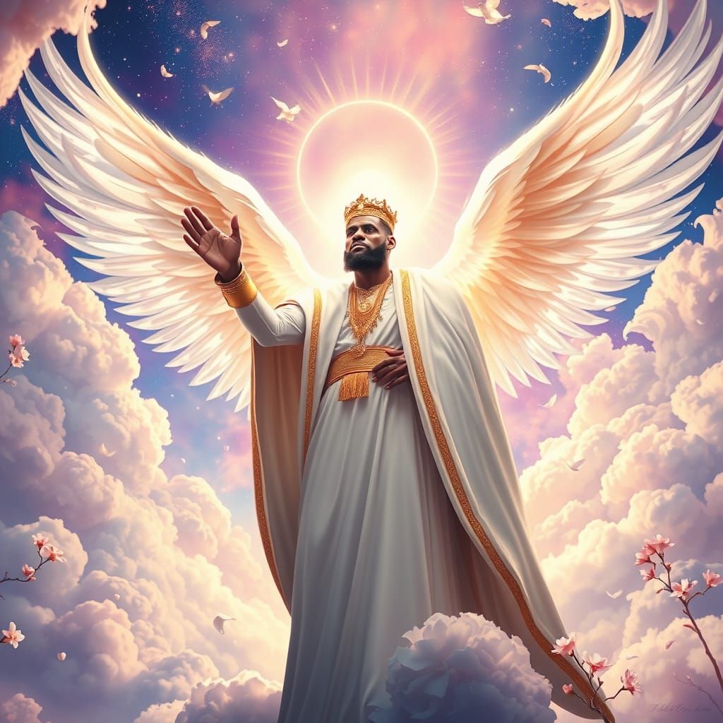 Regal King LeBron James Ascends to Heavenly Glory