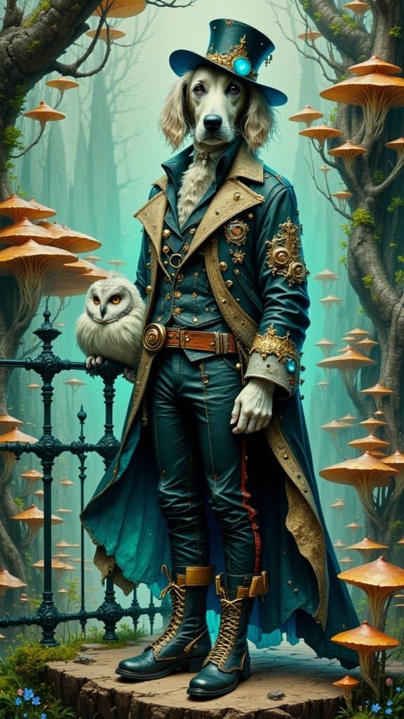 together with an owl