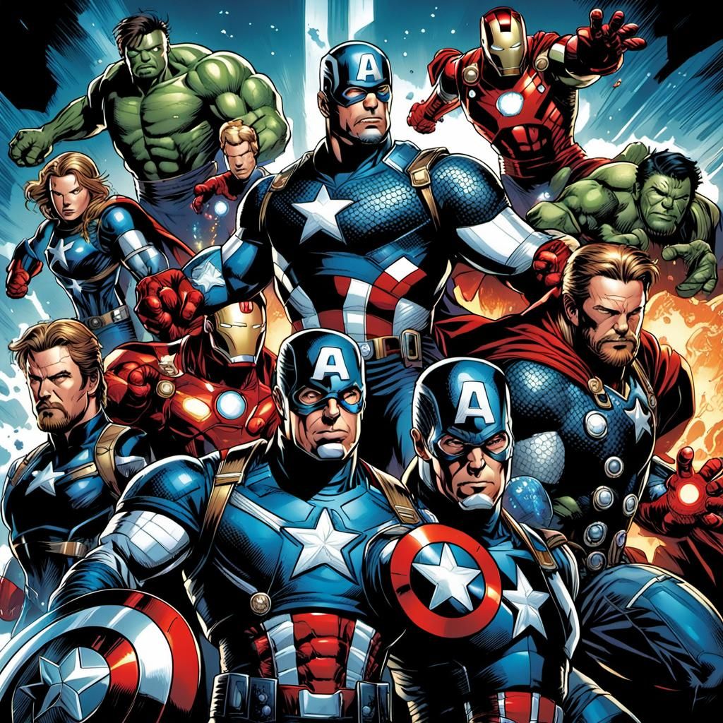 The Avengers: Comic Book Art