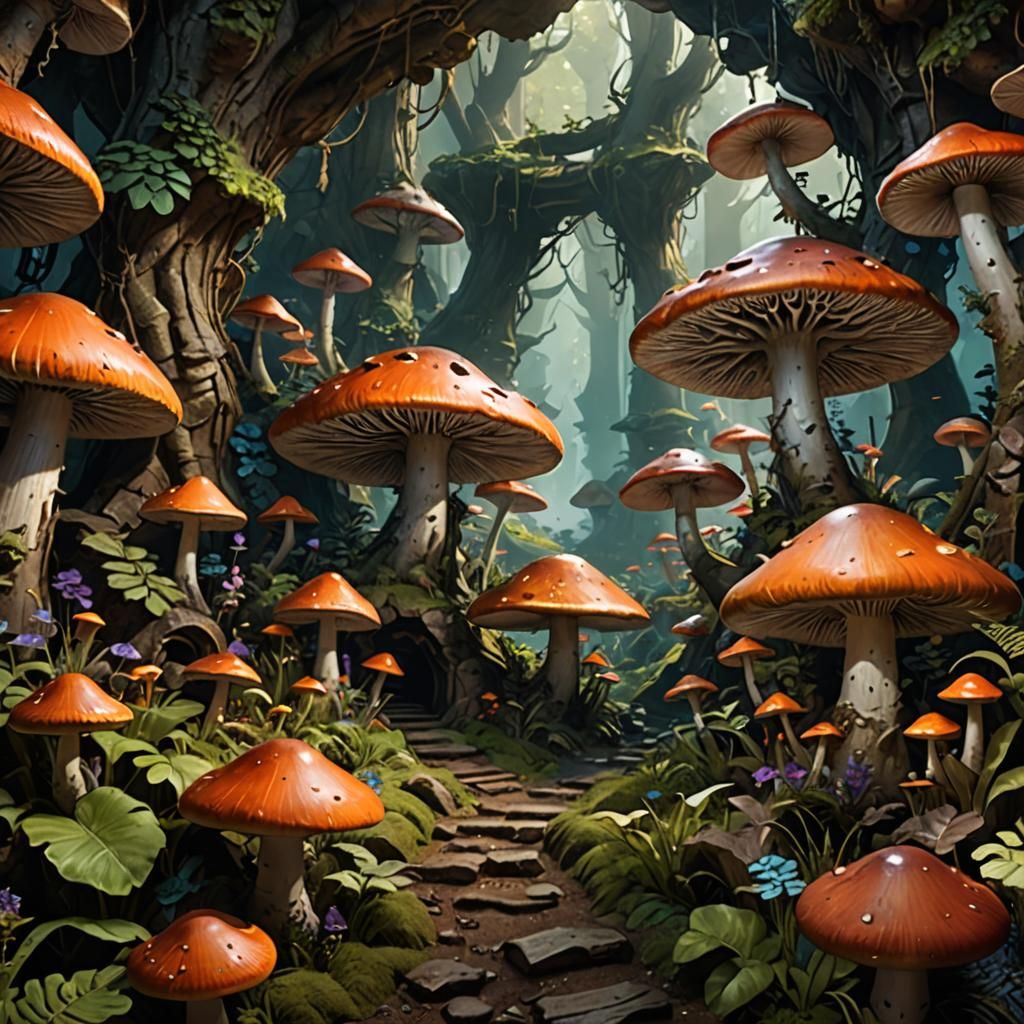 Mushroom forest