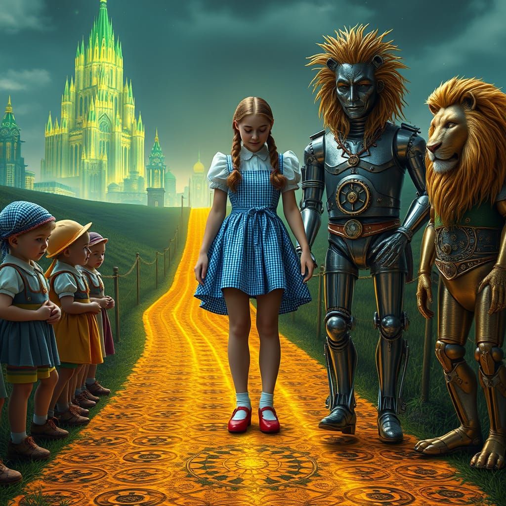 Dorothy's Cosmic Steampunk Odyssey in Emerald City